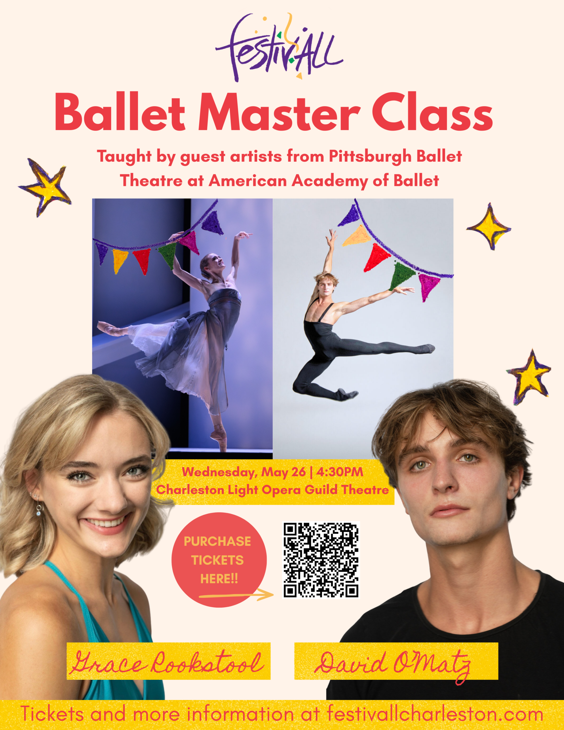 Ballet Master Class Taught by Guest Artists from Pittsburgh Ballet Theatre at American Academy of Ballet